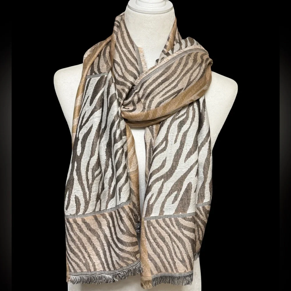 Zebra Animal Pattern Shawl Scarf